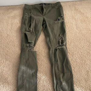 Olive colored Skinny jeans